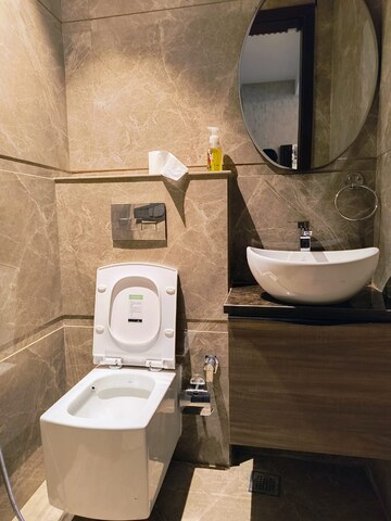 Bathroom in 3 BHK Builder Floor at Unitech Greenwood City Apartment, Sector 45 – for Rent