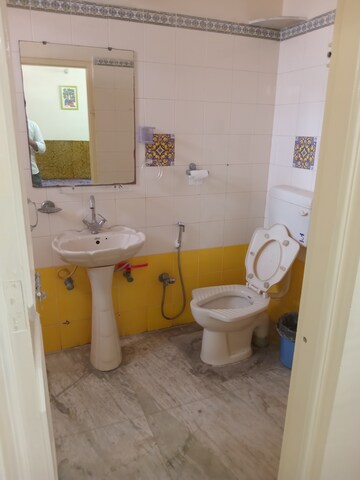 Bathroom in 3 BHK Apartment at Vaishali Nagar – for Rent