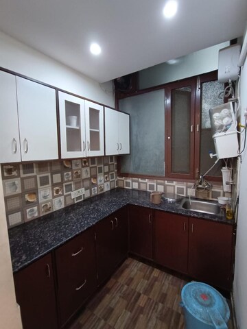 Kitchen in 2 BHK Builder Floor at Ansal Sushant Lok I, Sector 43 – for Rent