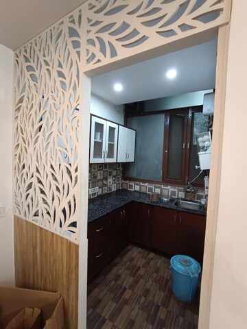 Kitchen in 2 BHK Builder Floor at Ansal Sushant Lok I, Sector 43 – for Rent