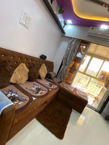 Living Room in 1 BHK Apartment at Vaibhavi City, Kalyan West – for Rent