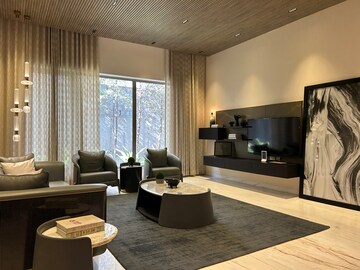 Living Room in 4 BHK Apartment at Sri Fortune Sonthalia Sky Villas, Kokapet – for Rent