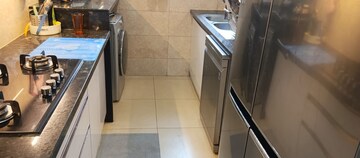 Staircase in 2.5 BHK Apartment at Prestige High Fields, Gachibowli – for Rent