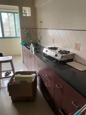 Kitchen in 3 BHK Apartment at Clover Park View, Koregaon Park – for Rent