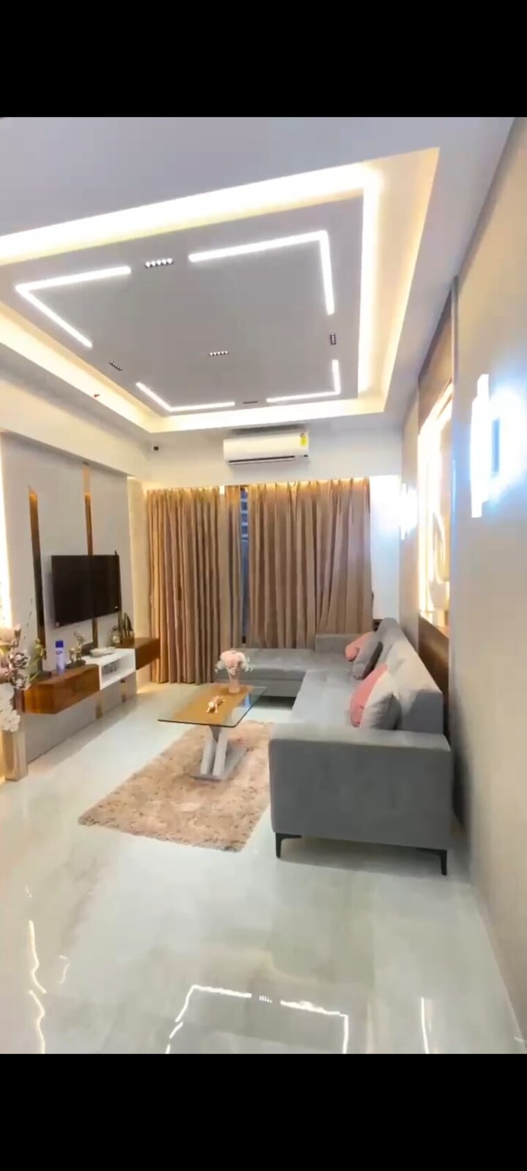 Living Room, raj-heritage-1 2 Bedroom 599 Sq.Ft. Apartment In Mira Road Thane 8365191