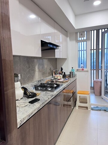 Kitchen in 4 BHK Builder Floor at DLF Garden City Independent Floors, Sector 92 – for Rent