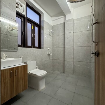 Bathroom in 1 BHK Apartment at Risland Sky Mansion, Chattarpur – for Rent
