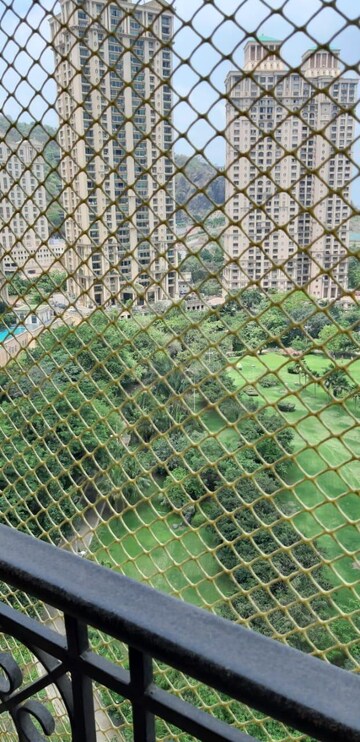 Balcony in 3 BHK Apartment at Hiranandani Heritage Tower, Powai – for Rent