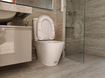 Bathroom in 3 BHK Apartment at Hiranandani Estate Pelican, Ghodbunder Road – for Rent