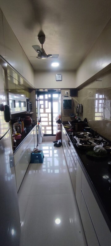 Kitchen in 3 BHK Apartment at Hubtown Hillcrest, Andheri East – for Rent