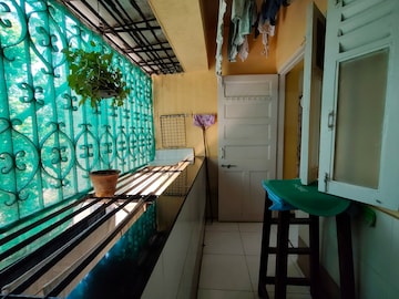 Balcony in 2.5 BHK Apartment at Dudhsagar Apartment, Goregaon East – for Rent