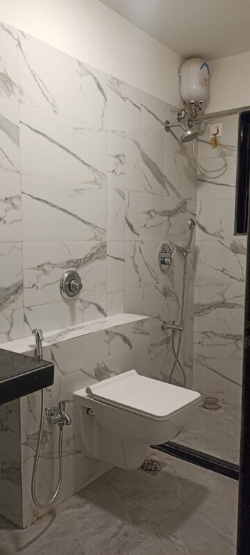 Bathroom in 3 BHK Apartment at Hubtown Hillcrest, Andheri East – for Rent