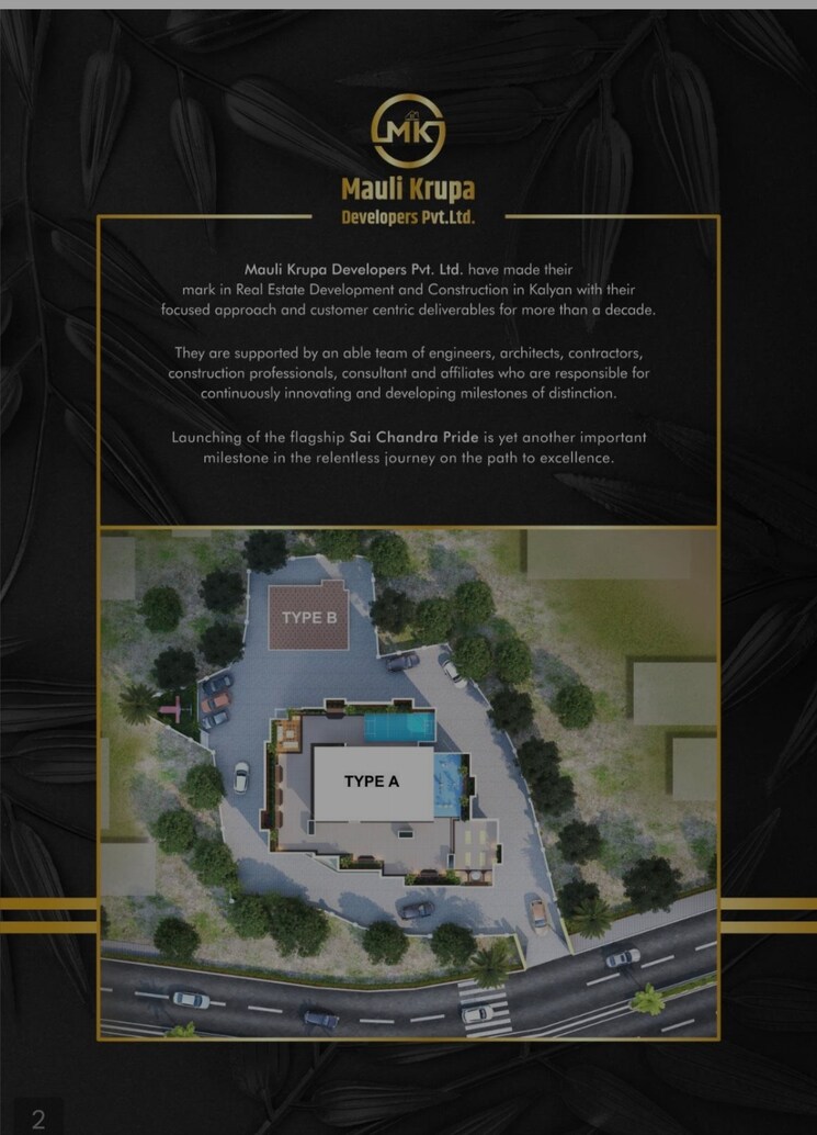 Master Plan, mauli-sai-chandra-pride 1 Bedroom 422 Sq.Ft. Builder Floor In Khadakpada Thane 8366384