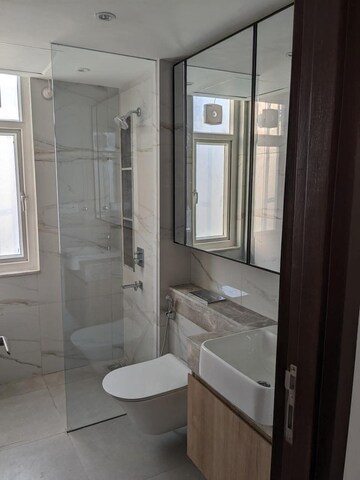 Bathroom in 3 BHK Builder Floor at DLF Gardencity Enclave, Sector 93 – for Sale
