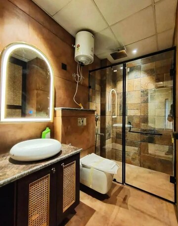 Bathroom in 2 BHK Apartment at Saket – for Rent