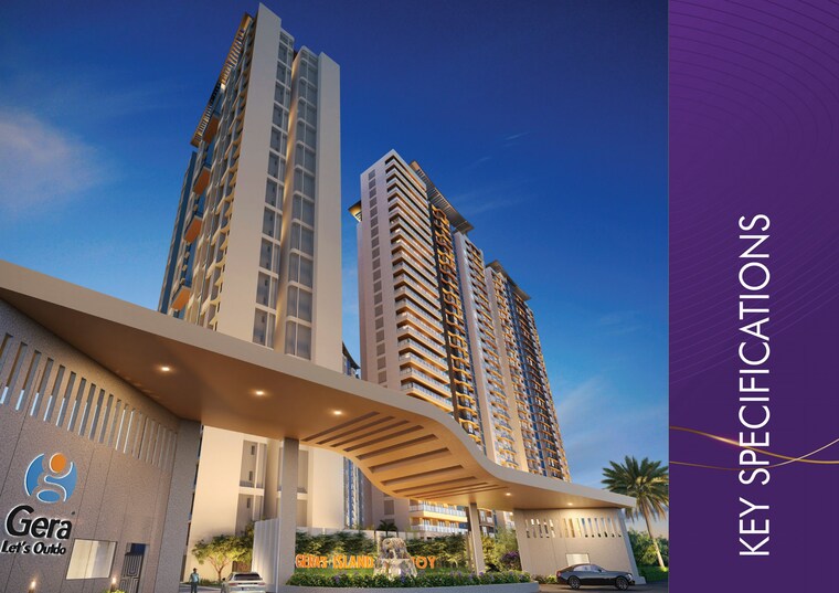 Exterior View, gera-island-of-joy 3 Bedroom 1064 Sq.Ft. Apartment In Kharadi Pune 8367070