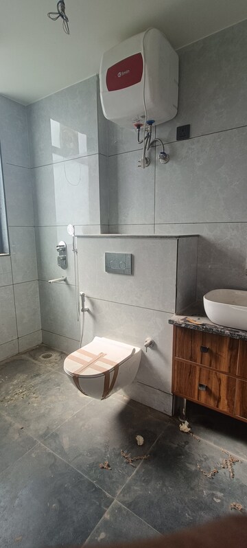 Bathroom in 4 BHK Builder Floor at Ansal Sushant Lok I, Sector 43 – for Rent