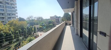 Balcony in 4 BHK Builder Floor at Ansal Sushant Lok I, Sector 43 – for Rent