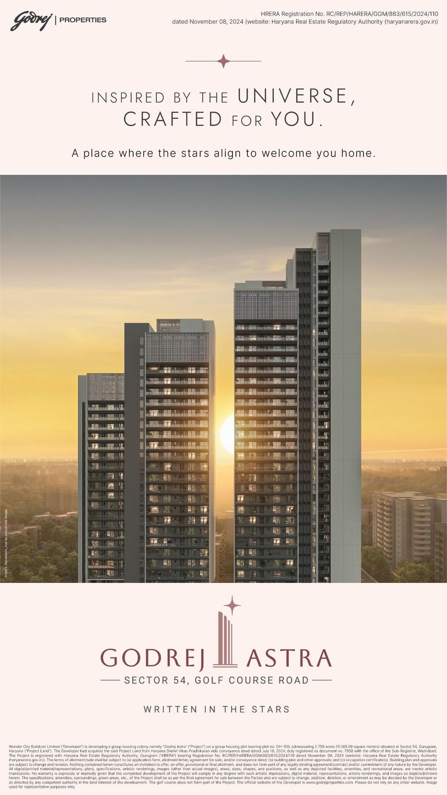 3 BHK + Extra Room Apartment For Sale in Godrej Astra