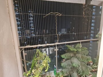 Balcony in 2.5 BHK Apartment at Evershine Crown, Kandivali East – for Rent