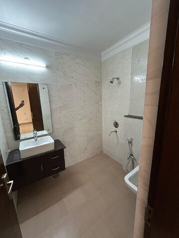 Bathroom in 3 BHK Builder Floor at Saket – for Rent