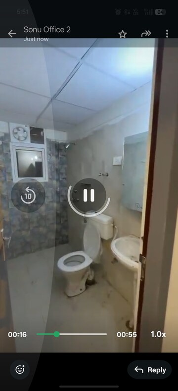 Bathroom in 2 BHK Apartment at Signature The Millennia 2, Sector 37d – for Rent