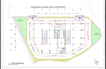 Floor Plan in  Office Space in IT/SEZ at Gachibowli – for Sale