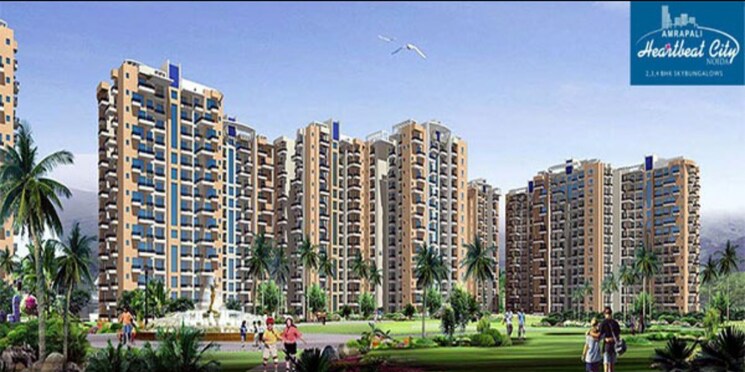 Exterior View, amrapali-heartbeat-city 3 Bedroom 1350 Sq.Ft. Apartment In Sector 107 Noida 8368698
