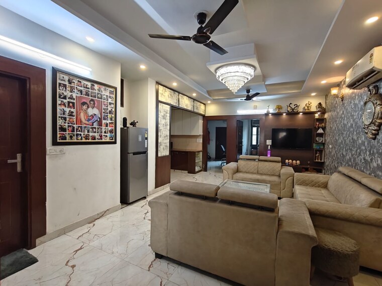 Living Room, indrapuram 3 Bedroom 112 Sq.Mt. Builder Floor In Indrapuram Ghaziabad 8368779