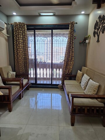 Living Room in 2 BHK Apartment at Neelkanth Pride CHS, Seawoods – for Rent