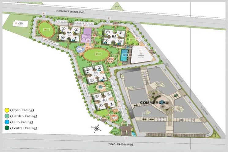 Master Plan, conscient-parq 3 Bedroom 1945 Sq.Ft. Apartment In Sector 80 Gurgaon 8369646