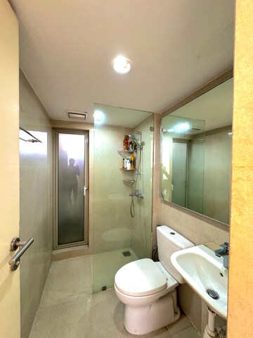 Bathroom in 3 BHK Apartment at Hiranandani Estate, Ghodbunder Road – for Rent