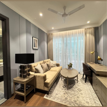 Living Room in 4 BHK Builder Floor at Adani Samsara Vilasa, Sector 63 – for Sale