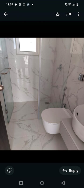 Bathroom in 3.5 BHK Apartment at Thane West – for Rent