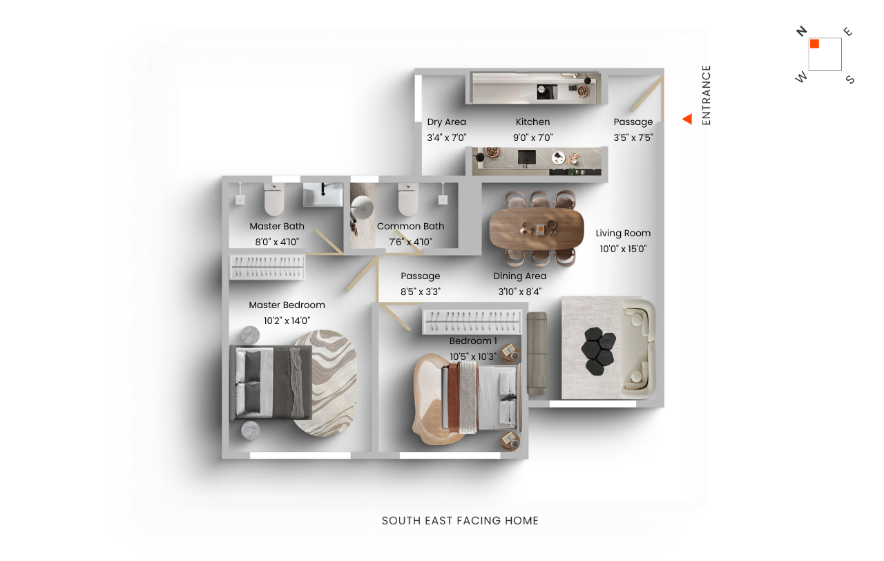 2 BHK Apartment For Sale in Shapoorji Pallonji Vicinia