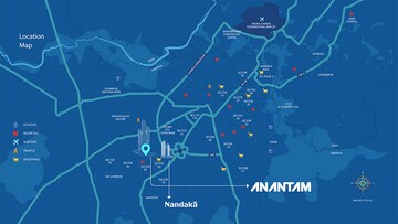 3 BHK Apartment – Map Location View at Ganga Anantam, Sector 85 - for Sale