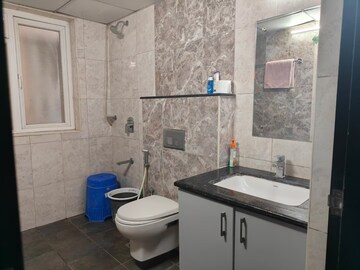 Bathroom in 3 BHK Apartment at Pashmina Waterfront, Old Madras Road – for Rent
