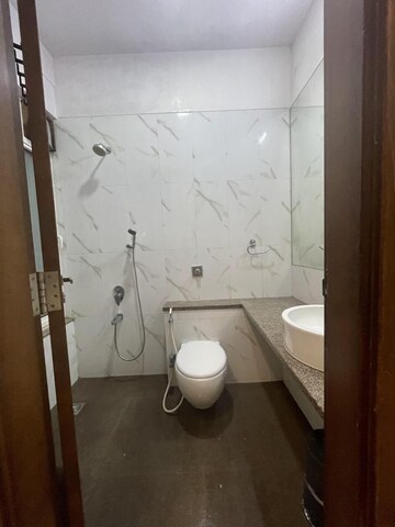 Bathroom in 3 BHK Apartment at Omkar Alta Monte, Malad East – for Rent