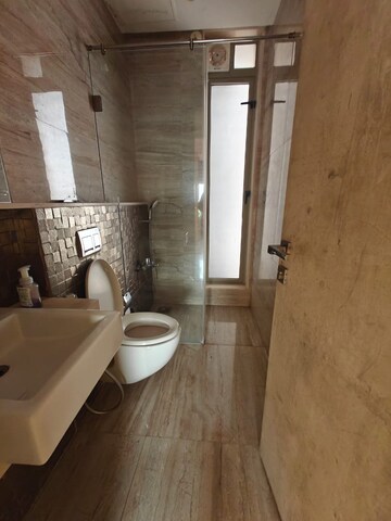 Bathroom in 3 BHK Apartment at Sheth Beau Pride, Bandra West – for Rent