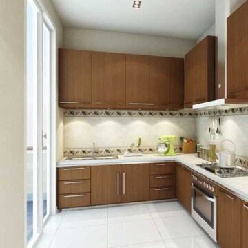 Kitchen in 3 BHK Apartment at Ramprastha Imperial Heights Phase 1, Indrapuram – for Sale