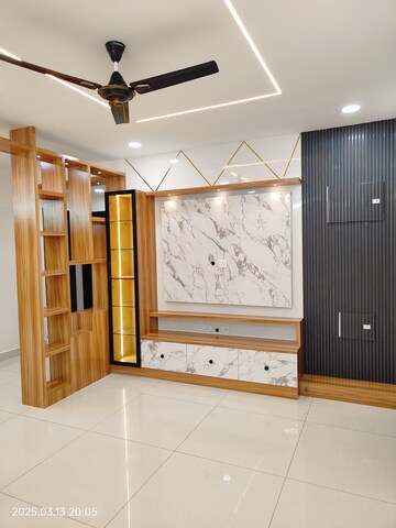 Living Room in 3 BHK Apartment at Ambience Courtyard, Manikonda – for Rent