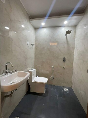 Bathroom in 1 BHK Builder Floor at Freedom Fighters Enclave – for Rent