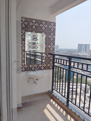 Balcony in 3 BHK Apartment at Prestige Tranquil, Kokapet – for Rent