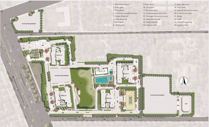 4 BHK + Extra Room Apartment For Sale in Emaar Urban Oasis