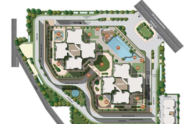 Master Plan, sobha-altus 5 Bedroom 3690 Sq.Ft. Apartment In Sector 106 Gurgaon 8370906