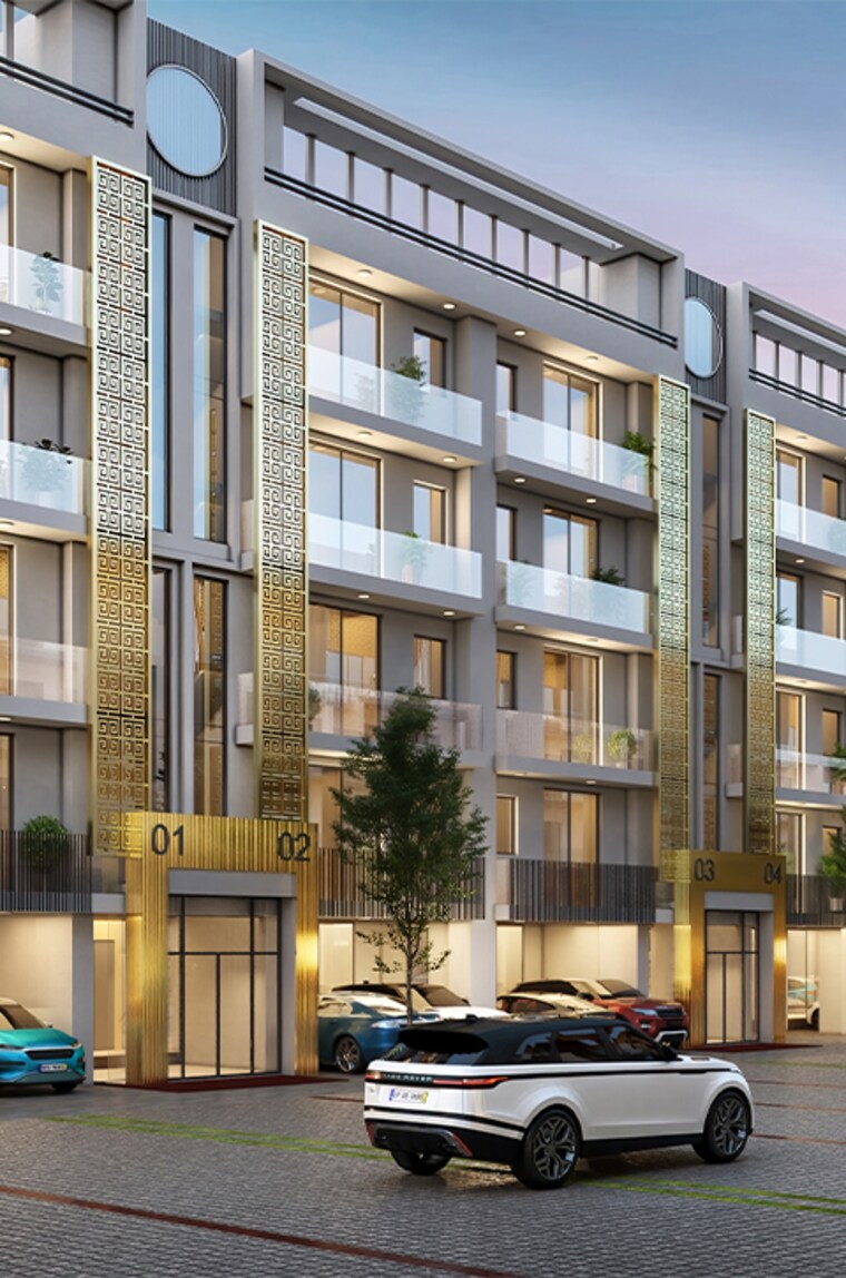 Exterior View, smart-world-gems 3.5 Bedroom 1423 Sq.Ft. Builder Floor In Sector 89 Gurgaon 8371223