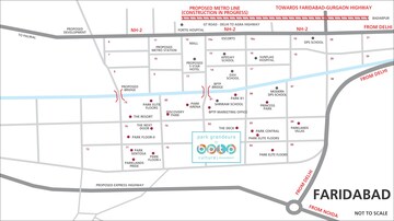 Floor Plan in 2 BHK Apartment at BPTP Park Grandeura, Sector 82 – for Sale