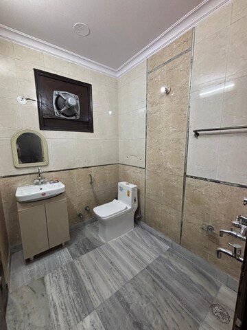 Bathroom in 3 BHK Builder Floor at Vishal Enclave – for Rent