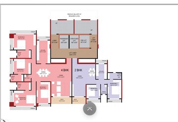 Floor Plan in 2 BHK Apartment at Kamothe Sector 10 – for Sale