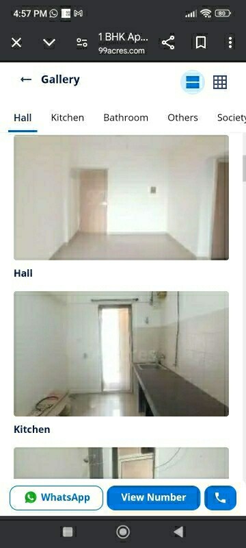 Kitchen in 1 BHK Apartment at Yashraj Park CHS, Kasarvadavali – for Rent